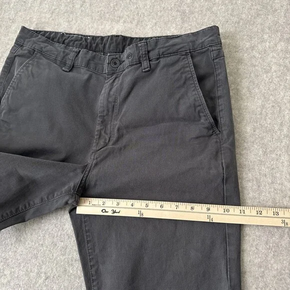 rag & bone Fit 2 Chino Pants Mens 34 Gray Slim Cotton Stretch - Picture 7 of 14
